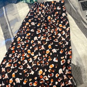 midi skirt cheetah print